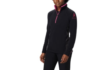 Image of Columbia TTIP Glacial 1/2 Zip, Black, Shark, Extra Small - Womens, 1804991010-XS