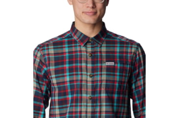Image of Columbia Vapor Ridge III Long Sleeve Shirt - Mens, Collegiate Navy Bright Bold Plaid, Small, 1552071474CgtNvBhBldPldS