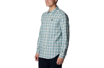 Image of Columbia Vapor Ridge III Long Sleeve Shirt - Men's, Stone Blue Plaid Gradient, Extra Large, 1552071460StnBlPldGdtXL