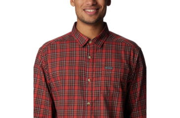 Image of Columbia Vapor Ridge III Long Sleeve Shirt - Mens, Warp Red Plaid Gradient, Extra Large, 1552071849WrpRdPldGdtXL