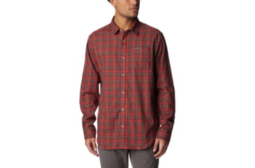 Image of Columbia Vapor Ridge III Long Sleeve Shirt - Mens, Warp Red Plaid Gradient, Extra Large, 1552071849WrpRdPldGdtXL