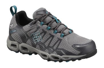 Image of Columbia Ventrailia OutDry Hiking Shoe - Womens-Quarry/Aqua-Medium-9.5 US