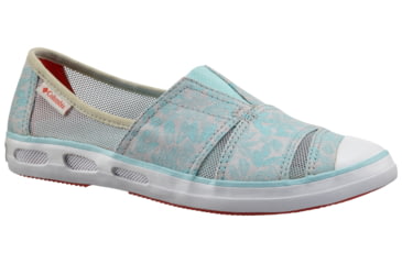 Image of Columbia Vulc N Vent Slip Casual Shoe - Women's-Cool Grey/Zing-Medium-7