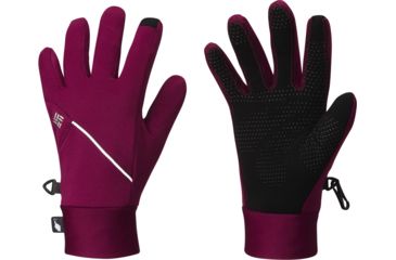 Image of Columbia W Trail Summit Running Glove - Women's-Dark Raspberry-Medium