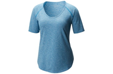 Image of Columbia Wander More Short Sleeve Tee - Womens, Dark Cyan Heather, L 1789661455L