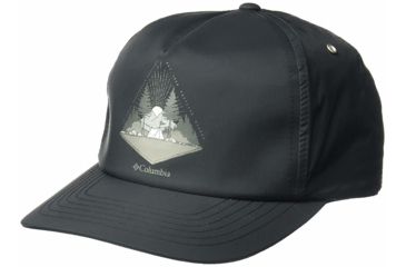 Image of Columbia Washed Out Ball Cap - Unisex, Black, One Size, 1840061010-One Size