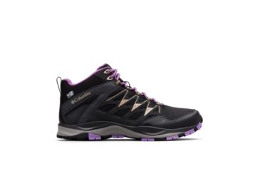 Image of Columbia Wayfinder Mid Outdry Hiking Boots - Womens, Black, Warm Gold, Medium, 7, 1827071012-7