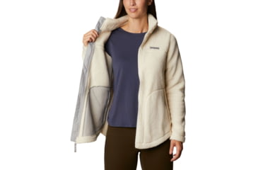 Image of Columbia West Bend Full Zip Fleece Jacket - Womens, Chalk, Extra Small, 1939901191ChalkXS