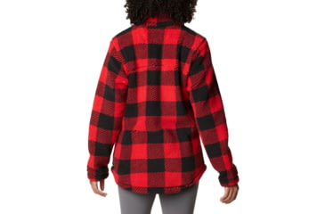 Image of Columbia West Bend Full Zip Fleece Jacket - Womens, Red Lily Check Print, Large, 1939901658RdLyChckPrtL