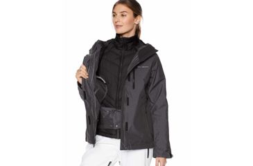 Image of Columbia Whirlibird III Interchange Jacket, Black Crossdye, 3X - Womens, 1801153010-3X