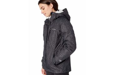 Image of Columbia Whirlibird III Interchange Jacket, Black Diamonds Print, Extra Small - Womens, 1801151011-XS