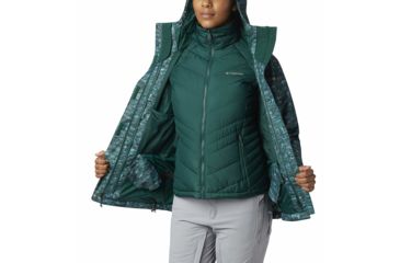 Image of Columbia Whirlibird III Interchange Jacket, Dark Ivy Camo Print, XL - Womens, 1801151399-XL