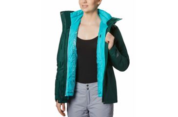 Image of Columbia Whirlibird III Interchange Jacket, Dark Ivy Crossdye, XL - Womens, 1801151398-XL