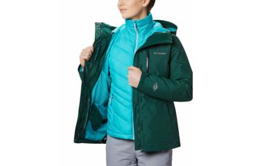 Image of Columbia Whirlibird III Interchange Jacket, Dark Ivy Crossdye, XL - Womens, 1801151398-XL