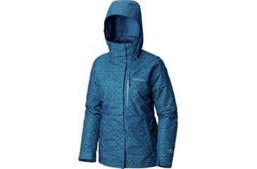 Image of Columbia Whirlibird III Interchange Jacket, Lagoon Diamonds Print, M - Womens, 1801151458-M