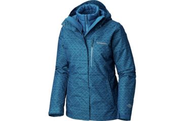 Image of Columbia Whirlibird III Interchange Jacket, Lagoon Diamonds Print, M - Womens, 1801151458-M