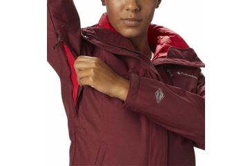 Image of Columbia Whirlibird III Interchange Jacket, Rich Wine Crossdye, Extra Small - Womens, 1801151624-XS