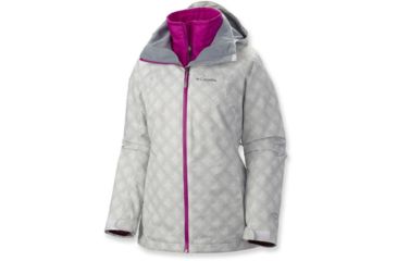 Image of Columbia Whirlibird III Interchange Jacket, White Diamonds Print, 3X - Womens, 1801153100-3X
