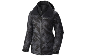 Image of Columbia Whirlibird Interchange Jacket - Women's-Black Geo Print-Small