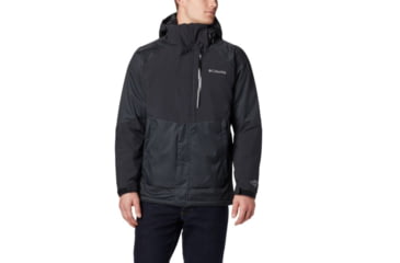 Image of Columbia Wildside Jacket, Black, Charcoal Heather, 2XL - Mens, 1798682010-XXL