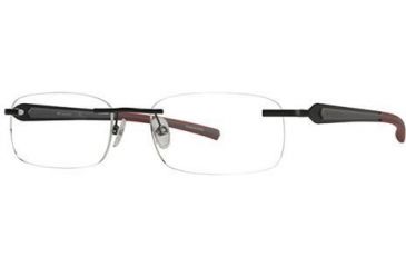 Image of Columbia Wrangell Single Vision Prescription Eyeglasses - Frame Black-Grey/Red, Size 52/18mm CBWRANGELL02