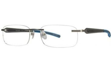 Image of Columbia Wrangell Single Vision Prescription Eyeglasses - Frame Silver-Grey/Blue, Size 52/18mm CBWRANGELL03