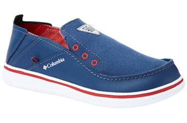 Image of Columbia Youth Bahama PFG Shoes, Carbon/Intense Red, Medium, 1, 1826931469-1