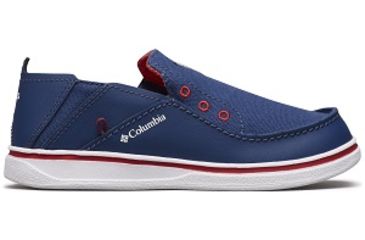 Image of Columbia Youth Bahama PFG Shoes, Carbon/Intense Red, Medium, 1, 1826931469-1