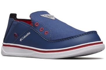 Image of Columbia Youth Bahama PFG Shoes, Carbon/Intense Red, Medium, 1, 1826931469-1