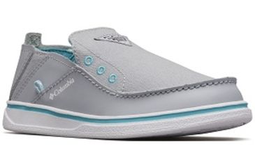 Image of Columbia Youth Bahama PFG Shoes, Earl Grey/Geyser, Medium, 2, 1826931025-2