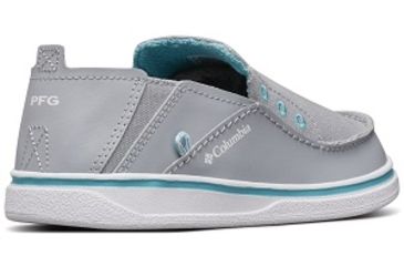 Image of Columbia Youth Bahama PFG Shoes, Earl Grey/Geyser, Medium, 2, 1826931025-2