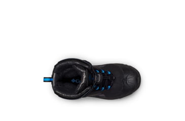 Image of Columbia Youth Bugaboot Plus IV Omni-Heat Boot - Boys, Black/Hyper Blue, 2 US, Medium, 1790071010-2