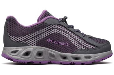 Image of Columbia Childrens Drainmaker IV Boat Shoes, Graphite/Northern Lights, Medium, 11, 1826921054-11