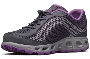 Image of Columbia Childrens Drainmaker IV Boat Shoes, Graphite/Northern Lights, Medium, 11, 1826921054-11