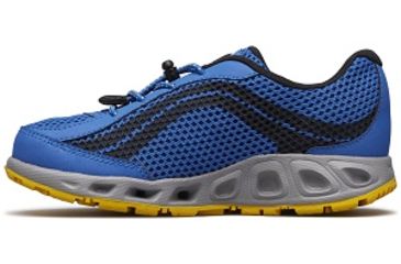 Image of Columbia Childrens Drainmaker IV Boat Shoes, Stormy Blue/Deep Yellow, Medium, 12, 1826921426-12