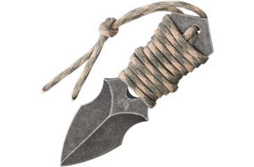 Image of Combat Ready Neck Knife Fixed Blade Knife, 2.25in, Stainless Steel, Standard Edge, Black Stonewash CBR346