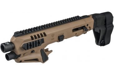 Image of CAA Micro Roni Stabilizer Pistol Carbine Conversion for Glock - Non NFA, Glock 17/22/31, Tan, MIC-RONI-STAB17-03