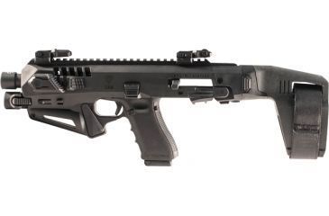 Image of CAA Micro Roni Stabilizer Pistol Carbine Conversion for Glock - Non NFA, Glock 19/23/32, Black, MIC-RONI-STAB19