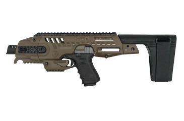 Image of CAA Micro Roni Stabilizer Pistol Carbine Conversion for Glock - Non NFA, Glock 19/23/32, Green, MIC-RONI-STAB19-02