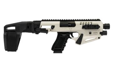 Image of CAA Micro Roni Stabilizer Pistol Carbine Conversion for Glock - Non NFA, Glock 19/23/32, White, MIC-RONI-STAB19PL
