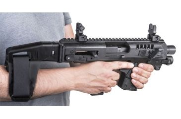 Image of CAA Micro Roni Stabilizer Pistol Carbine Conversion for Glock - Non NFA, Glock 19/23/32, Black, MIC-RONI-STAB19
