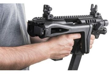Image of CAA Micro Roni Stabilizer Pistol Carbine Conversion for Glock - Non NFA, Glock 19/23/32, Black, MIC-RONI-STAB19