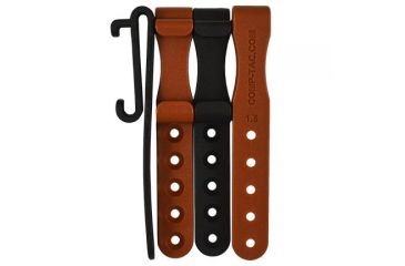 Image of Comp-Tac C-Clip,1.5in,Pack of 4,2 Black,2 Chestnut CCLIPPACK-1.5"