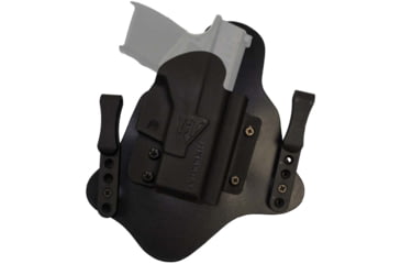 Image of Comp-Tac Spartan IWB Hybrid Holster- Single Layer Backing, Right Hand, Walther - PDP 4 in Slide, Black, C231WA326RBSN