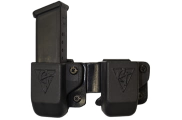 Image of Comp-Tac Twin Magazine Pouch W/ Belt Clip, Black - C62304000RBKN