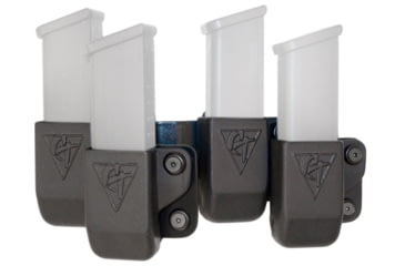 Image of CompTac Beltfeed 4 Mag OWB Kydex , Black , Left, Glock 9/40 Double Stack, .45 GAP, C66804000LBKN