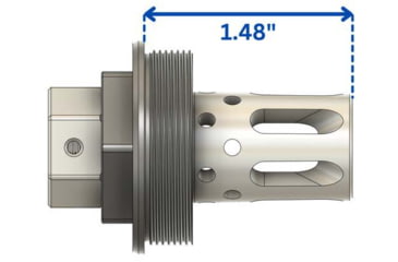 Image of Comstock Armory Comstock Flash Hider 1/2x28 9mm Hybrid