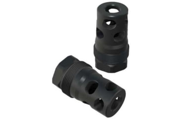 Image of Comstock Armory Facemount Compact Muzzle Brake, 9mm Luger, 5/8x24, Black, MBC-58-9-FM