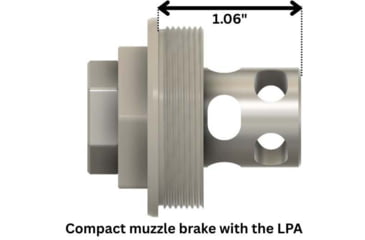 Image of Comstock Armory Compact Muzzle Brake, 5.56mm, 1/2x28, Black, MBC-12-22