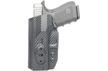 Image of Rounded Athletic Tuckable IWB KYDEX Holster for Glock 19/23/32, Ambidextrous, Carbon Fiber Black, CEI000018